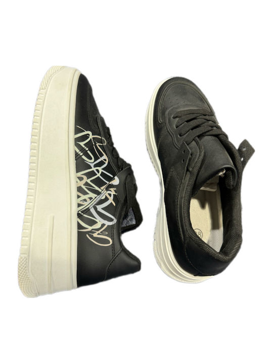 Adidași Flatforms Pentru Femei Negru / Alb