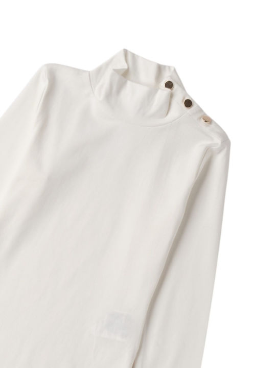 Kids' Bodysuit Long Sleeve White