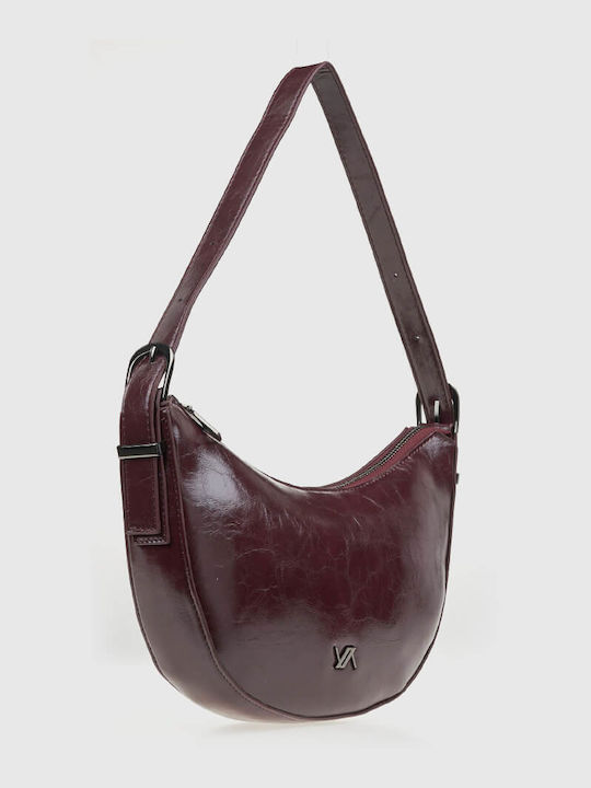 Damen Schultertasche Burgundisch