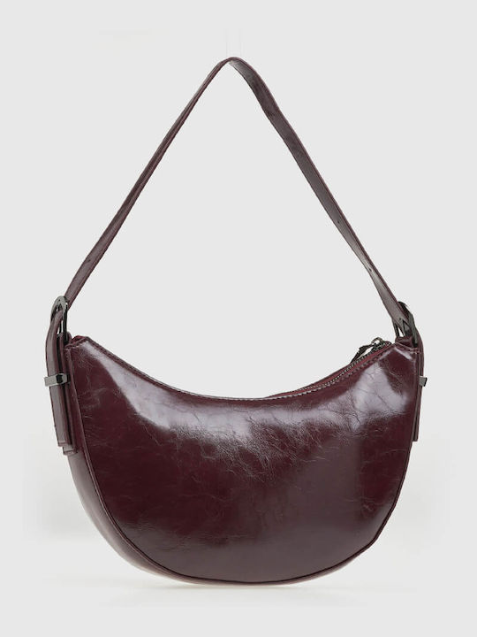 Damen Schultertasche Burgundisch