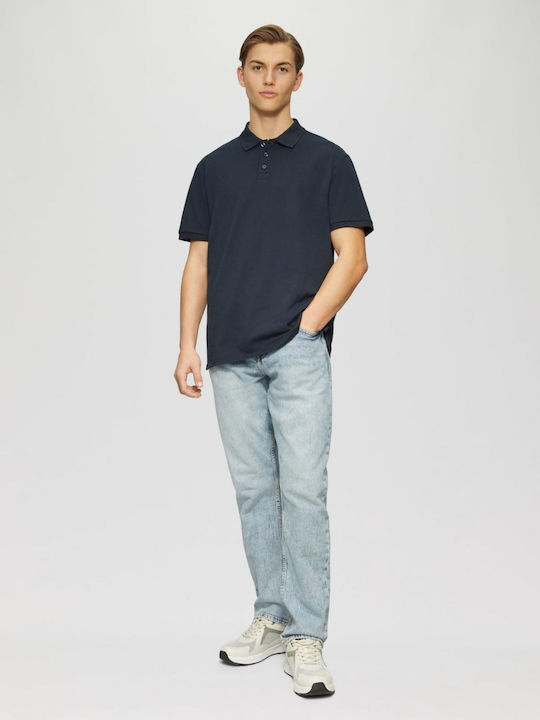 Men's Short Sleeve Polo Shirt Dark Navy