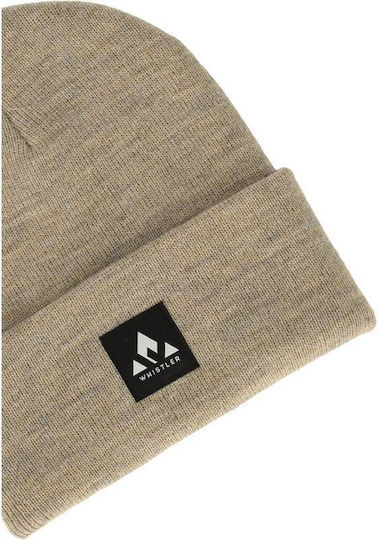 Beanie Unisex Σκούφος Πλεκτός σε Μπεζ χρώμα
