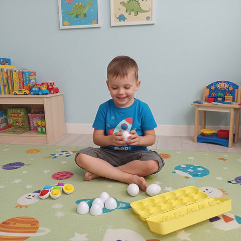 Iso Trade Puzzle Eggs Set 12 Pcs 26653 18480-0