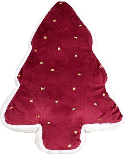 Fylliana Decorative Christmas Tree Pillow Fylliana Fl314 Purple-White-Gold 31x45x6cm