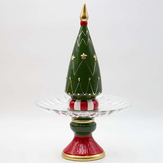 Platou Decorativ Brad de Crăciun 24,7x40,2cm Eurolamp 600-47027