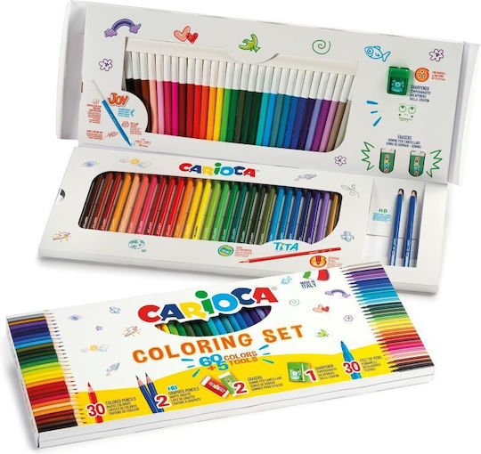 Carioca Комплект за Оцветяване 65бр