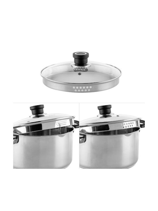 Luigi Ferrero Deep Stainless Steel Pot 7lt / 26cm