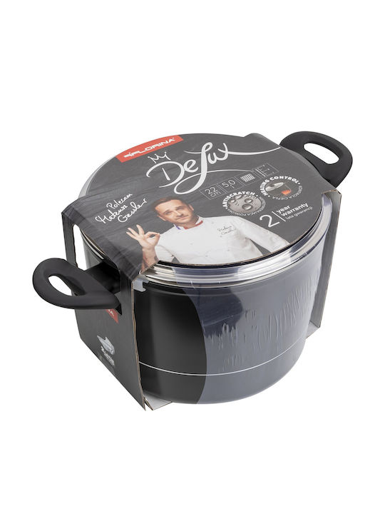 Florina Βαθιά Κατσαρόλα από Αλουμίνιο 5lt / 22cm