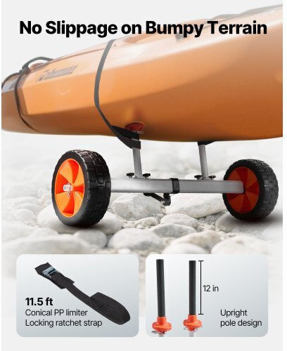Vevor CZSPHTTC10INTL5QS001V0 Canoe & Kayak Trolley