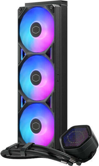 CoolerMaster MasterLiquid 360 Atmos II LED Water Cooling AIO CPU with 3 120mm Fans and RGB Lighting
