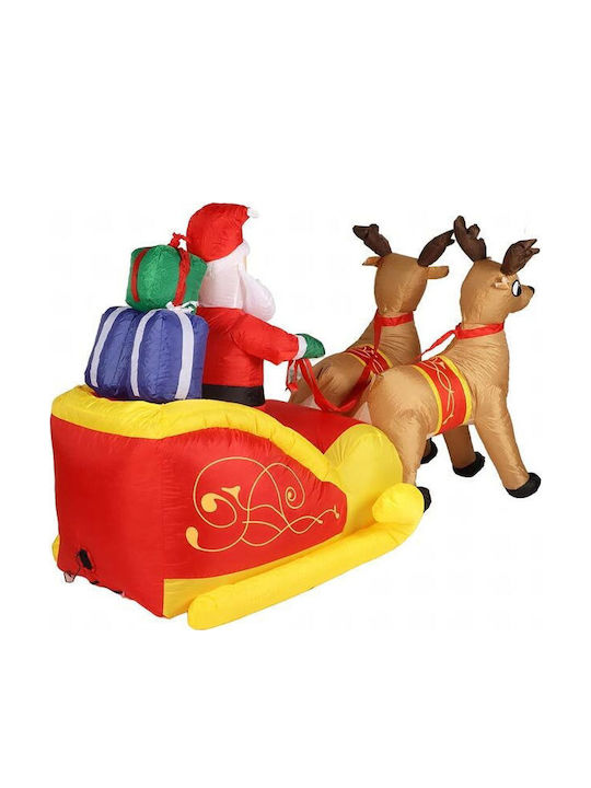 Inflatable Illuminated Santa Claus in Sleigh 220x130x110cm
