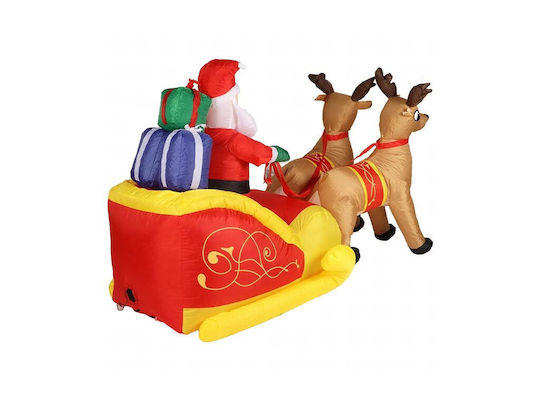 Inflatable Illuminated Santa Claus in Sleigh 220x130x110cm