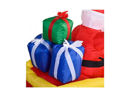 Inflatable Illuminated Santa Claus in Sleigh 220x130x110cm