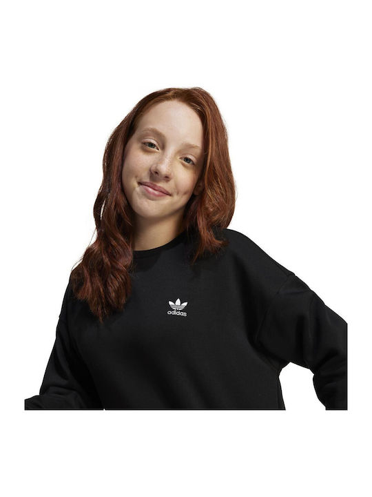 Детски Суичър с Качулка Черен Sweatshirt
