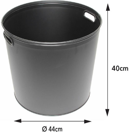 Fireplace Tool Set with Bucket Black