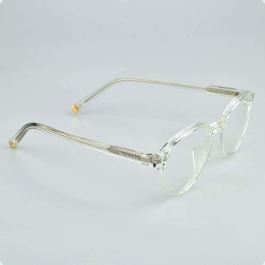 Blue Light Blocking Glasses Red Raven Series O Clear