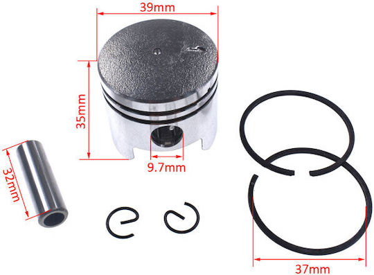 Mitsubishi T-200 Brushcutter Piston Grade I Golf Diameter 39mm