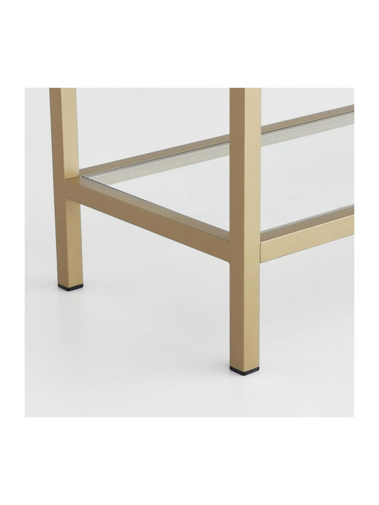 Bibliothek Gold 80x30x165cm