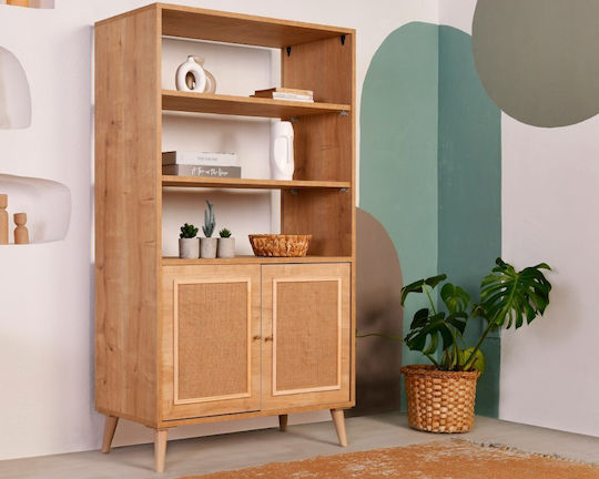 Jut Oak Bookcase 90x40x110cm