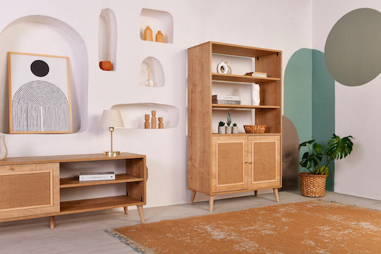 Jut Oak Bookcase 90x40x110cm