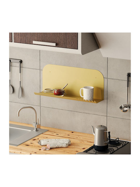 Shelf Wall Long Gold 55x12x23cm
