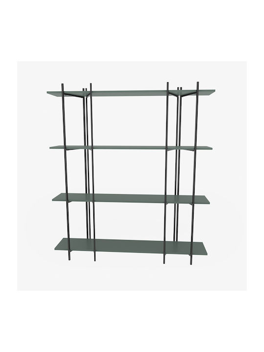 Bibliotecă Moss Verde-negru 160x29,6x180 cm