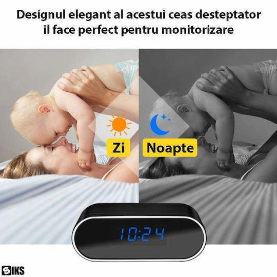 Hidden Camera WiFi Clock 1080p with Memory Card Slot