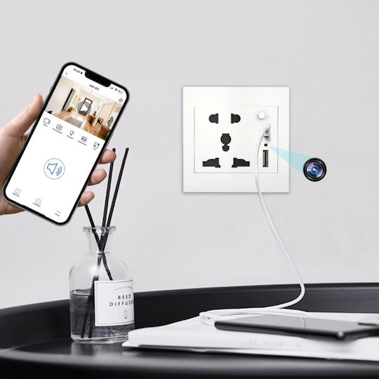 Cameră Ascunsă WiFi Plug de alimentare cu Slot pentru Card de Memorie