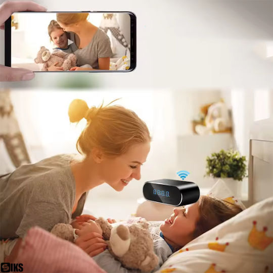 Hidden Camera WiFi Clock 1080p with Memory Card Slot
