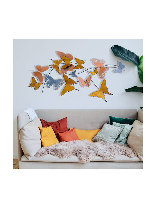 Decor Perete Fluturi 279enz2518 105x8x57cm Multi Wallity Metal
