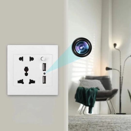 Versteckte Kamera WiFi Steckdose mit Eingebautem Speicher 32GB