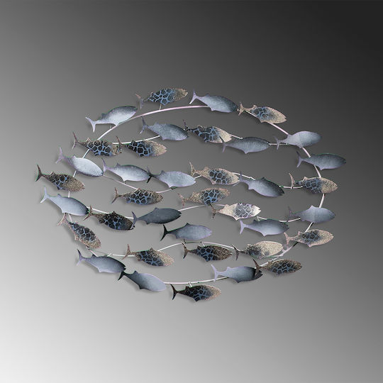 Wanddekoration Fische 930dyu1274 94x4x58cm Multi Wallity Metall