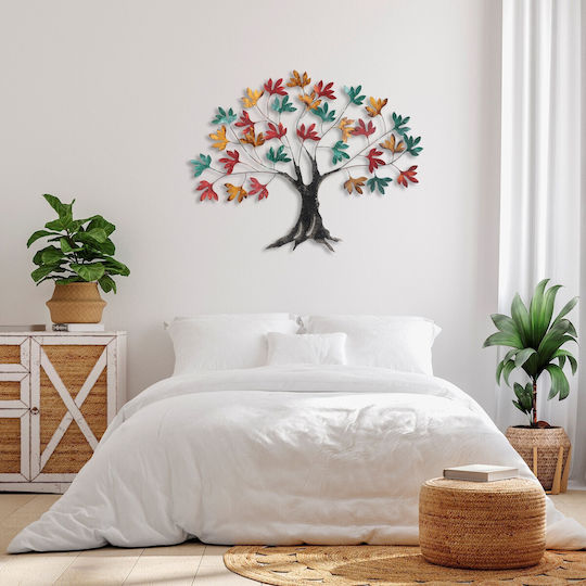 Wallity Wall Decor Yggdrasil Multicolour Metallic 115x4x94cm