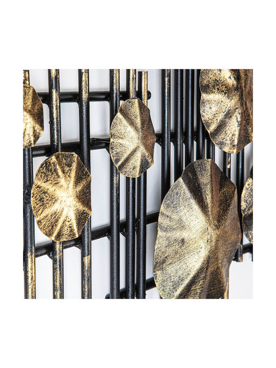 Mihrimah Wall Decor 279enz2533 113x7x44cm Black-gold Wallity Metal