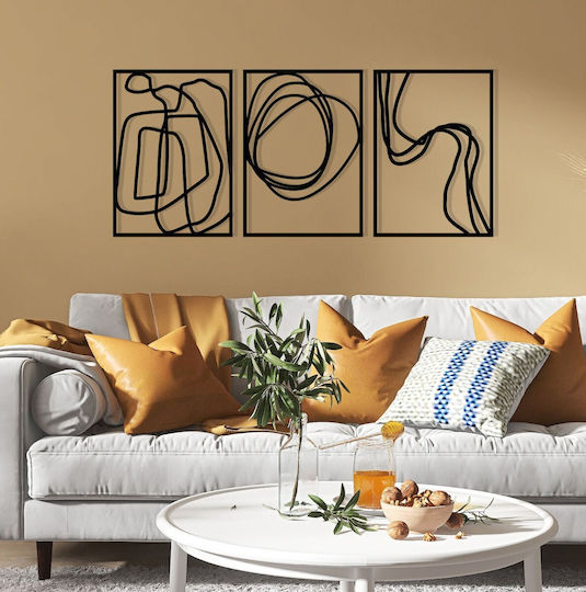 Wallity Σετ Διακοσμητικά Τοίχου από Μέταλλο Achermus 54x38.5cm 3τμχ Wallity Σετ Διακοσμητικά Τοίχου από Μέταλλο Achermus 54x38.5cm 3τμχ