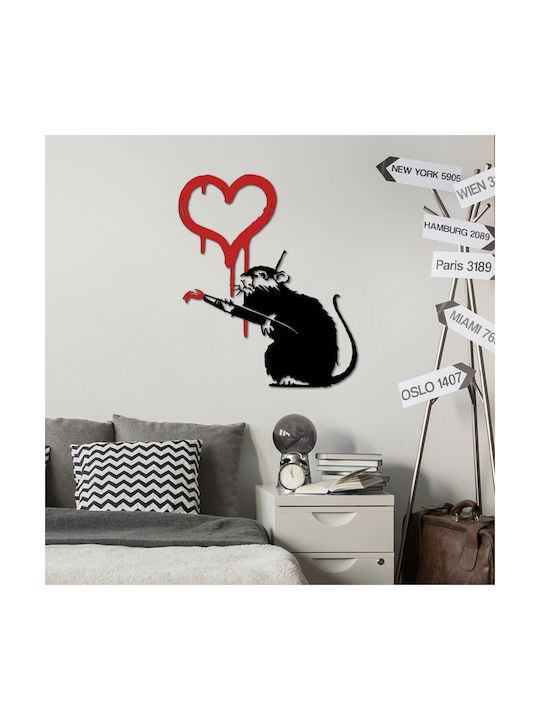 Wallity από Μέταλλο Banksy 70x60cm