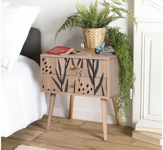 Nachttisch City Two Daisy Mehrfarbig 60x40x61cm