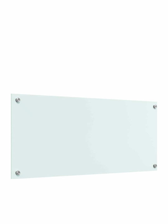 Vidaxl Kitchen Back Panel White 90 x 40 x 0.8 cm Tempered Glass