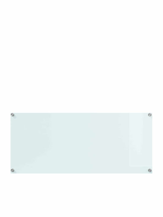 Vidaxl Kitchen Back Panel White 90 x 40 x 0.8 cm Tempered Glass