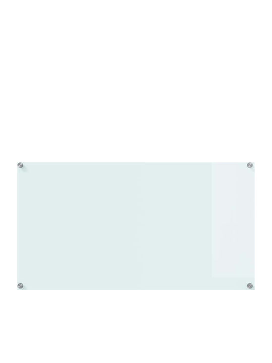 Vidaxl Kitchen Back Panel White 90 x 50 x 0.8 cm Tempered Glass