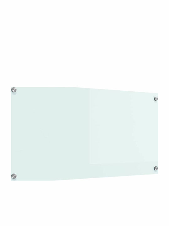 Vidaxl Kitchen Back Panel White 80 X 40 X 0.8 cm Tempered Glass