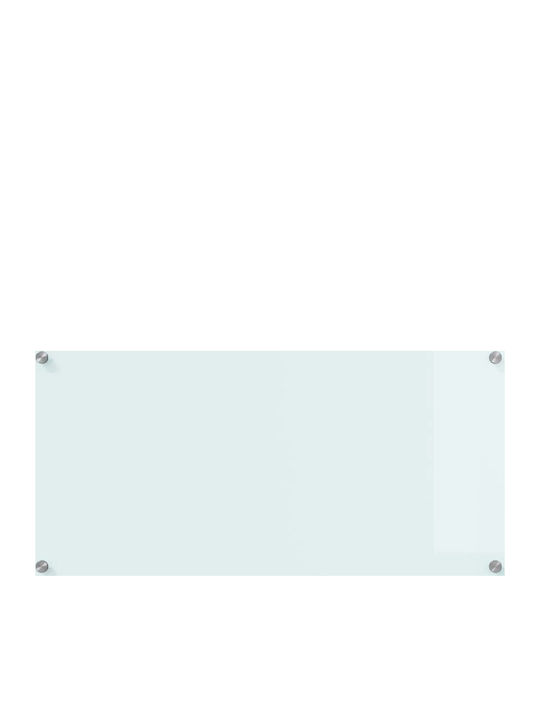 Vidaxl Kitchen Back Panel White 80 X 40 X 0.8 cm Tempered Glass