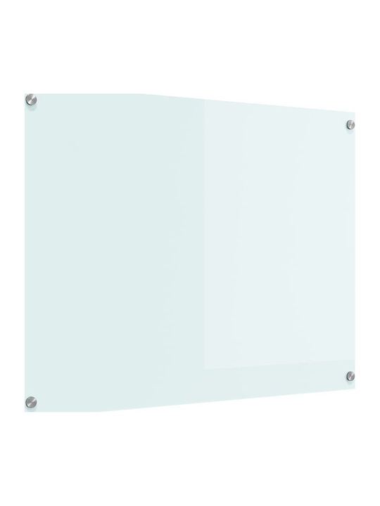 Vidaxl Kitchen Back Panel White 80 X 60 X 0.8 Cm Tempered Glass