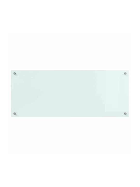 Vidaxl Kitchen Back Panel White 100 x 40 x 0.8 cm Tempered Glass