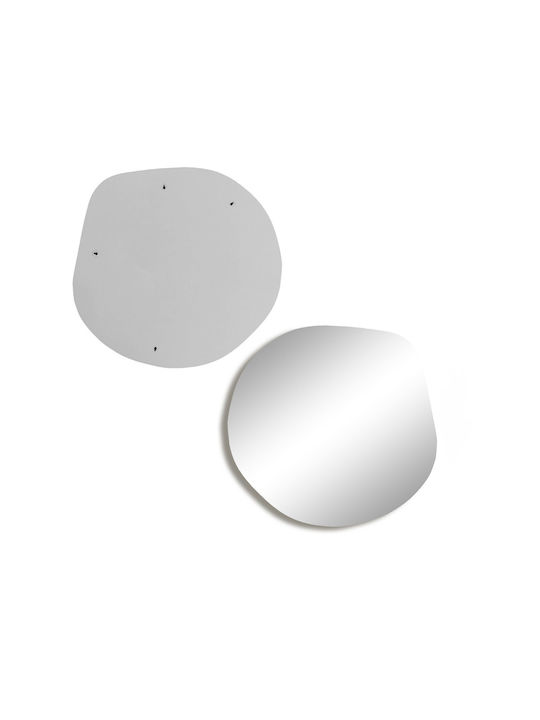 Aberto Design Asso Καθρέπτης Τοίχου με Κίτρινο Πλαστικό Πλαίσιο 70x67cm