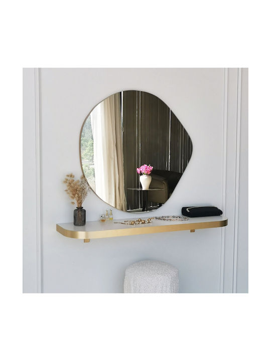 Aberto Design Asso Καθρέπτης Τοίχου με Κίτρινο Πλαστικό Πλαίσιο 70x67cm