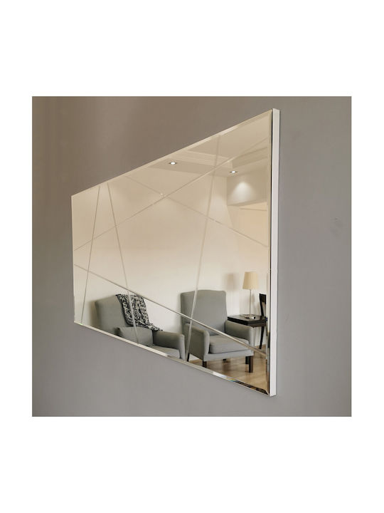 Aberto Design Oglindă de Perete De Corp Întreg cu Gri Ramă din Lemn 130x62cm 1buc