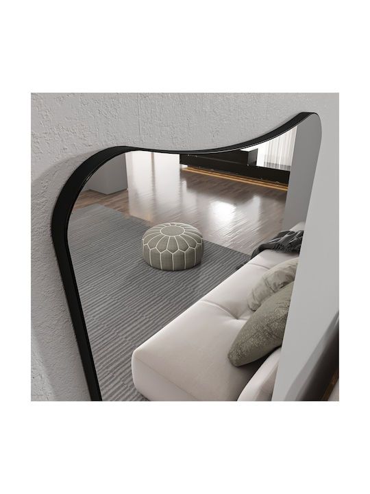Vitros Wall Mirror 116sam1179 55x2.2x150cm Black Hanah Home MDF