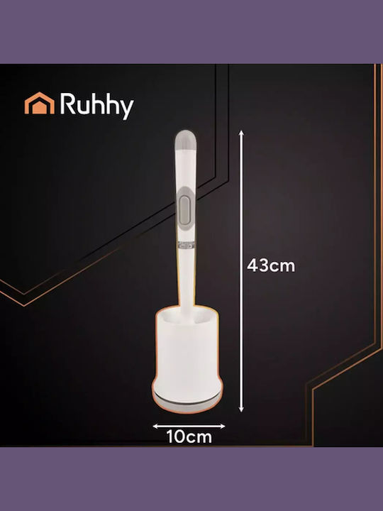 Ruhhy Plastic Toilet Brush White
