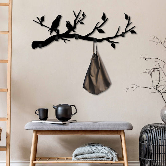 Κρεμάστρα Τοίχου 5 Θέσεων Escaped Birds 891tnl3696 67x2x27cm Black Wallity Μέταλλο Κρεμάστρα Τοίχου 5 Θέσεων Escaped Birds 891tnl3696 67x2x27cm Black Wallity Μέταλλο